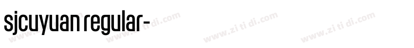sjcuyuan regular字体转换